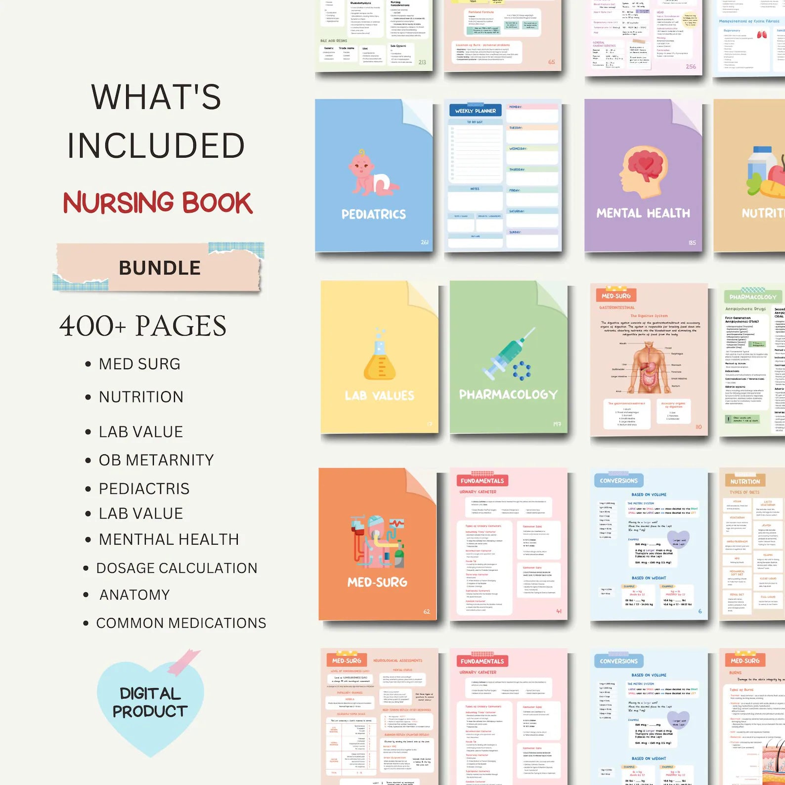 Nursing Study Bundle – branded mockup